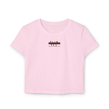 Arab Hyphenated™ – 100% Organic Cotton Baby Tee Empowerment Crop Top for Women | Summer Graphic T-Shirt
