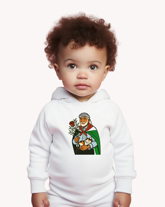 'Palestinian Jadu' Grandpa/Ancestor Cozy Toddler Pullover Fleece Hoodie | 2-5T