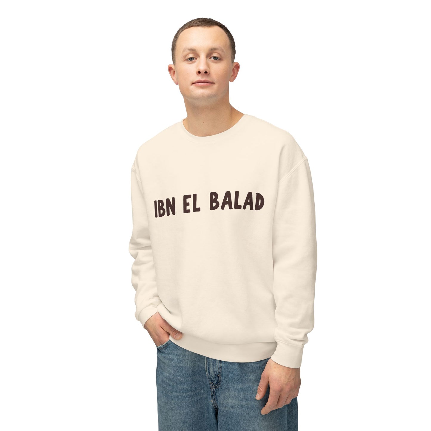 'Ibn El Balad' (Son of the Land)  Lightweight Cotton Crewneck Sweatshirt