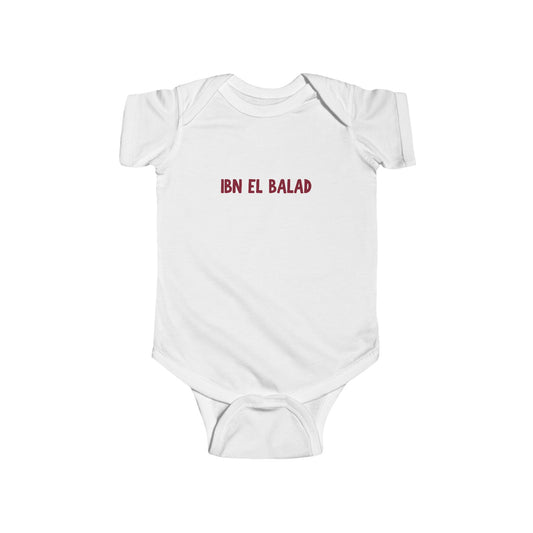 'Ibn el Balad' 'Son of the Land' | Infant Jersey Bodysuit | New Born - 24 Months
