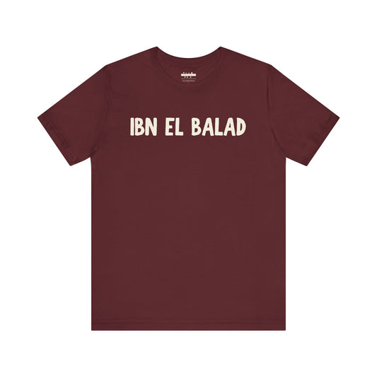 'Ibn El Balad' 'Son of the Land' Jersey Cotton Jersey Tee | Arab Hyphenated™ Staple