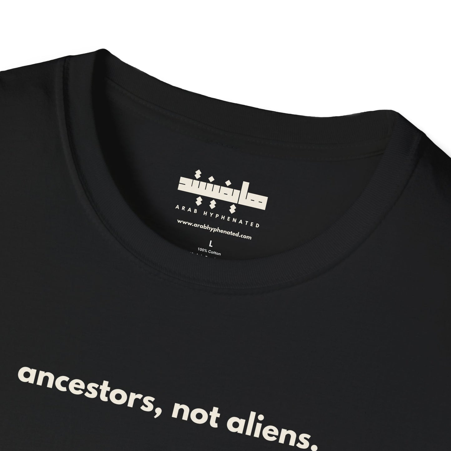 'Not Alien' Ancestor Tribute Heritage Cotton T-Shirt, Unisex | Syrian Immigrant, Ellis Island, 1926