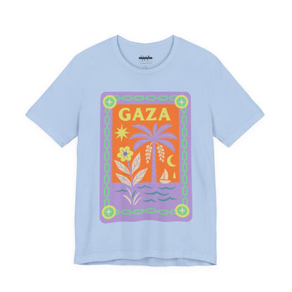 Gaza 'Break the Chains' Graphic Tee (Unisex) | Front Pastels Print