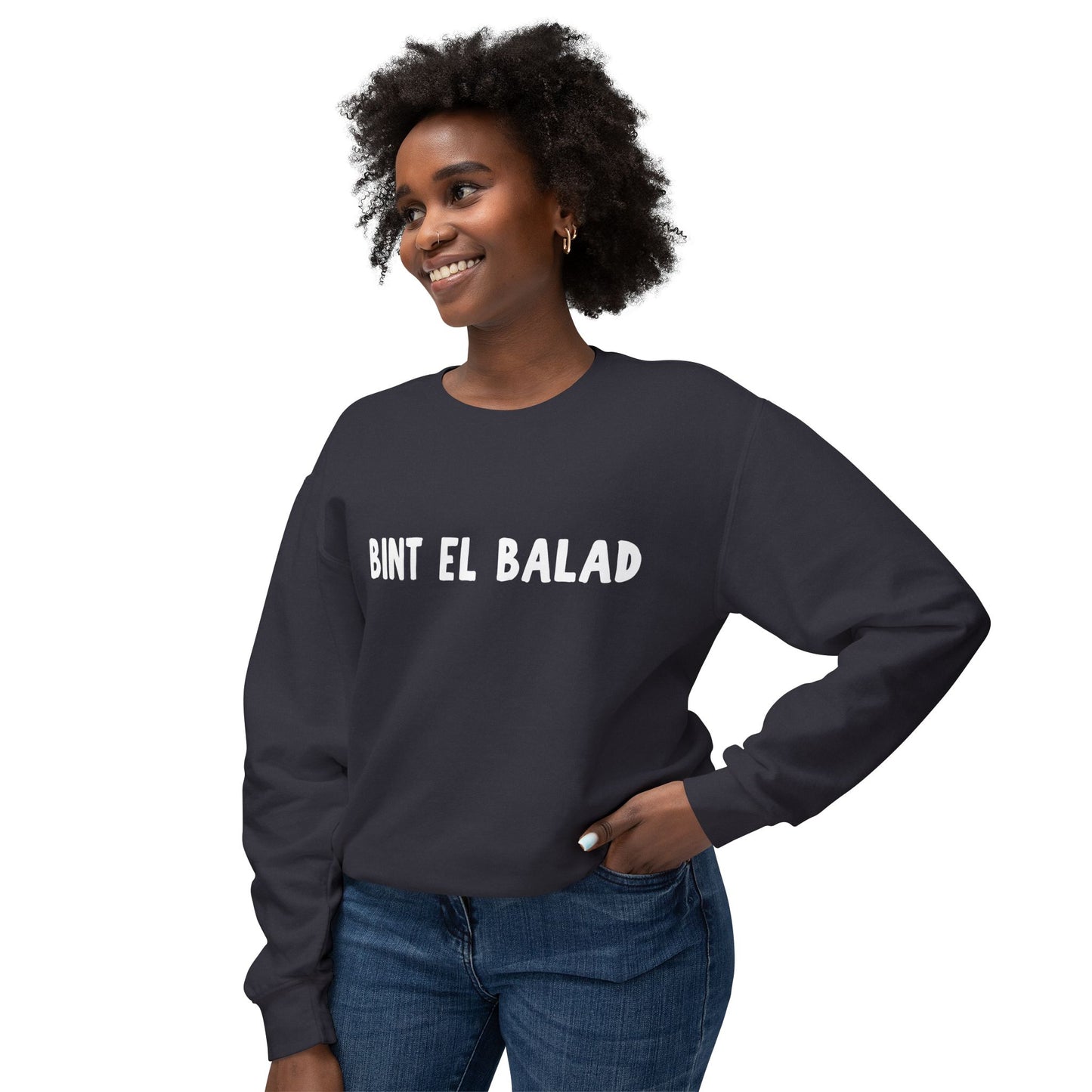 'Bint El Balad' (Daughter of the Country) Lightweight Cotton Crewneck Sweatshirt