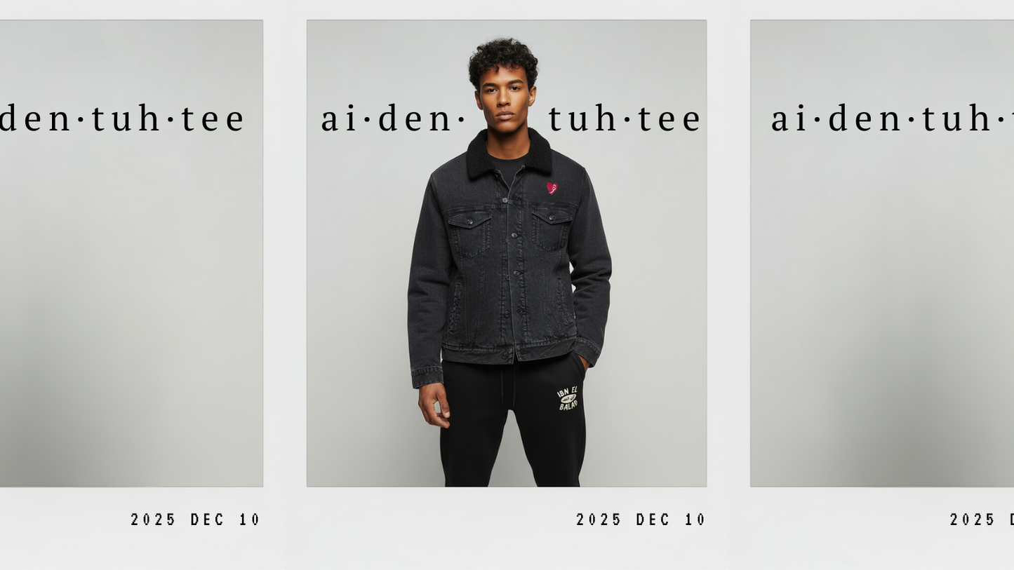 Ibn el Balad™ Embroidered Heritage Track Pants in Black