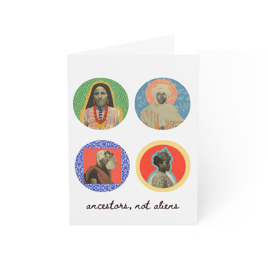 'Not Alien' Heritage Greeting Card [Gift] | 4 Immigrants, Ellis Island Archives
