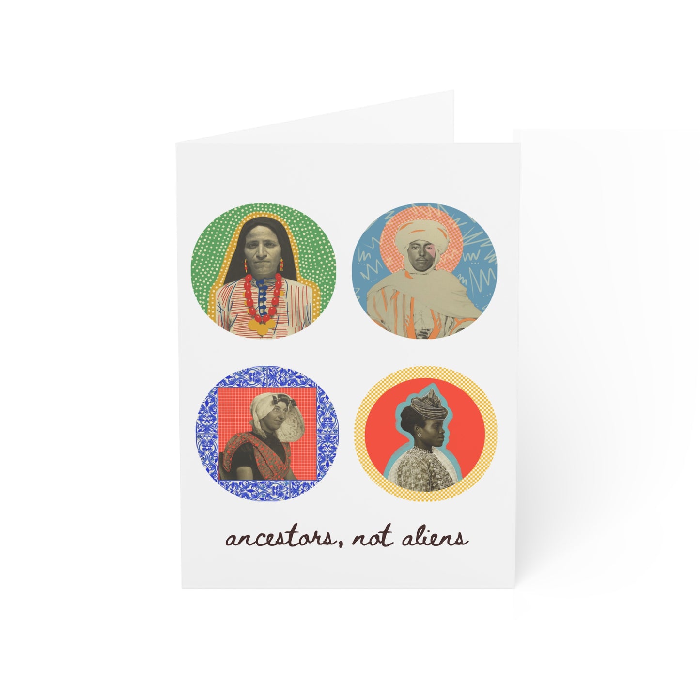 'Not Alien' Heritage Greeting Card [Gift] | 4 Immigrants, Ellis Island Archives
