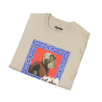 'Not Aliens' Tribute Cotton T-Shirt | Dutch Immigrant, Ellis Island | Front & Back Print