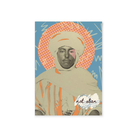 Postcard 'Not Alien' Pattern (Algerian Immigrant, Ellis Island, ca. 1906-1914) | Alien Nation™