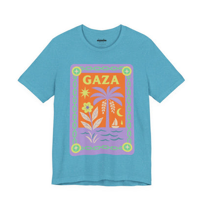 Gaza 'Break the Chains' Graphic Tee (Unisex) | Front Pastels Print