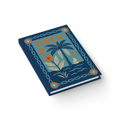 For Gaza, For Memory and Hope – Premium Ruled Journal in Navy Blue