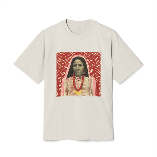 'Not Alien' Heavyweight Carded Cotton Tee | Syrian Immigrant Portrait Reimagined (Ellis Island, ca. 1905-1915)