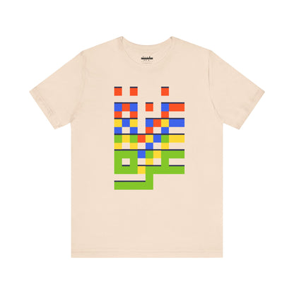 'Gaza in Color and Pixels' Arabic Text - Unisex Graphic Tee