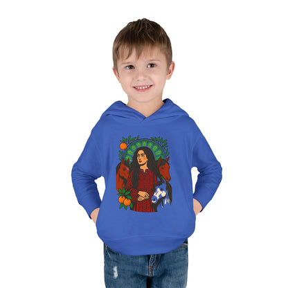 'Palestinian  Equestrian Woman' Ancestor Heritage Hooded Sweatshirt (Toddler, Unisex) | 2-6T