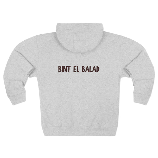 Ode to Palestine "Bint el Balad" | "Daughter of the Land" | Zip Hoodie