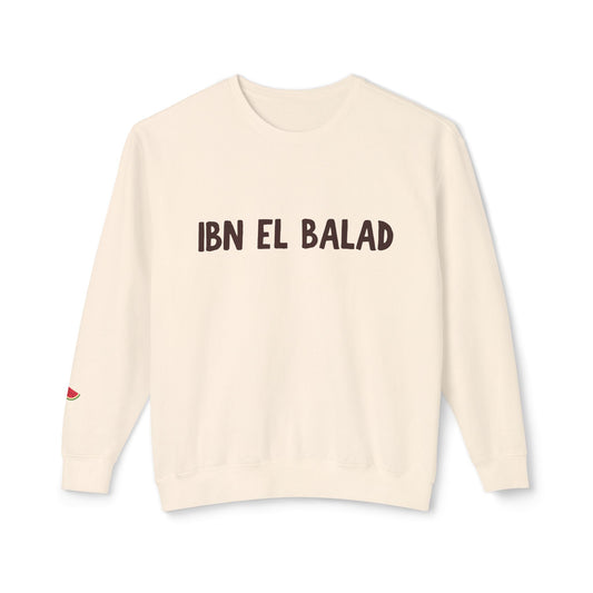 'Ibn El Balad' | 'Son of the Land' | Unisex Lightweight Crewneck | Light Colors
