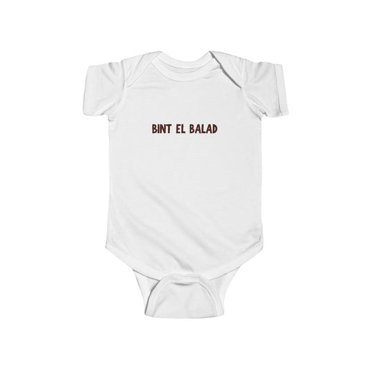 'Bint el Balad' 'Daughter of the Land' | Infant Jersey Bodysuit | New Born - 24 Months
