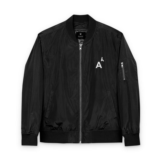 Arab Hyphenated™ Minimalist Eco-Friendly Embroidered Designer Bomber Jacket