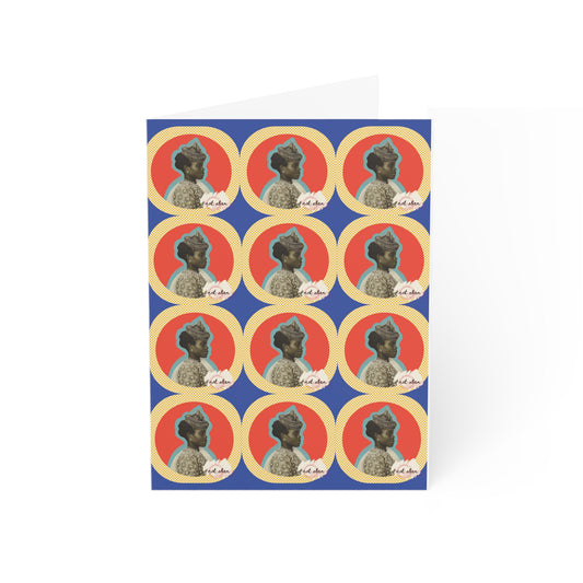 'Not Alien' Patterned Heritage Greeting Card with Envelope | Guadaloupean Immigrant, Ellis Island, 1911