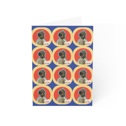 'Not Alien' Patterned Heritage Greeting Card with Envelope | Guadaloupean Immigrant, Ellis Island, 1911