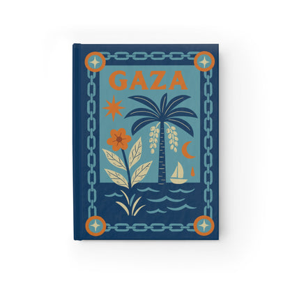 For Gaza, For Memory and Hope – Premium Ruled Journal in Navy Blue