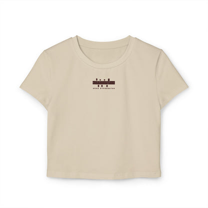 Arab Hyphenated™ – 100% Organic Cotton Baby Tee Empowerment Crop Top for Women | Summer Graphic T-Shirt