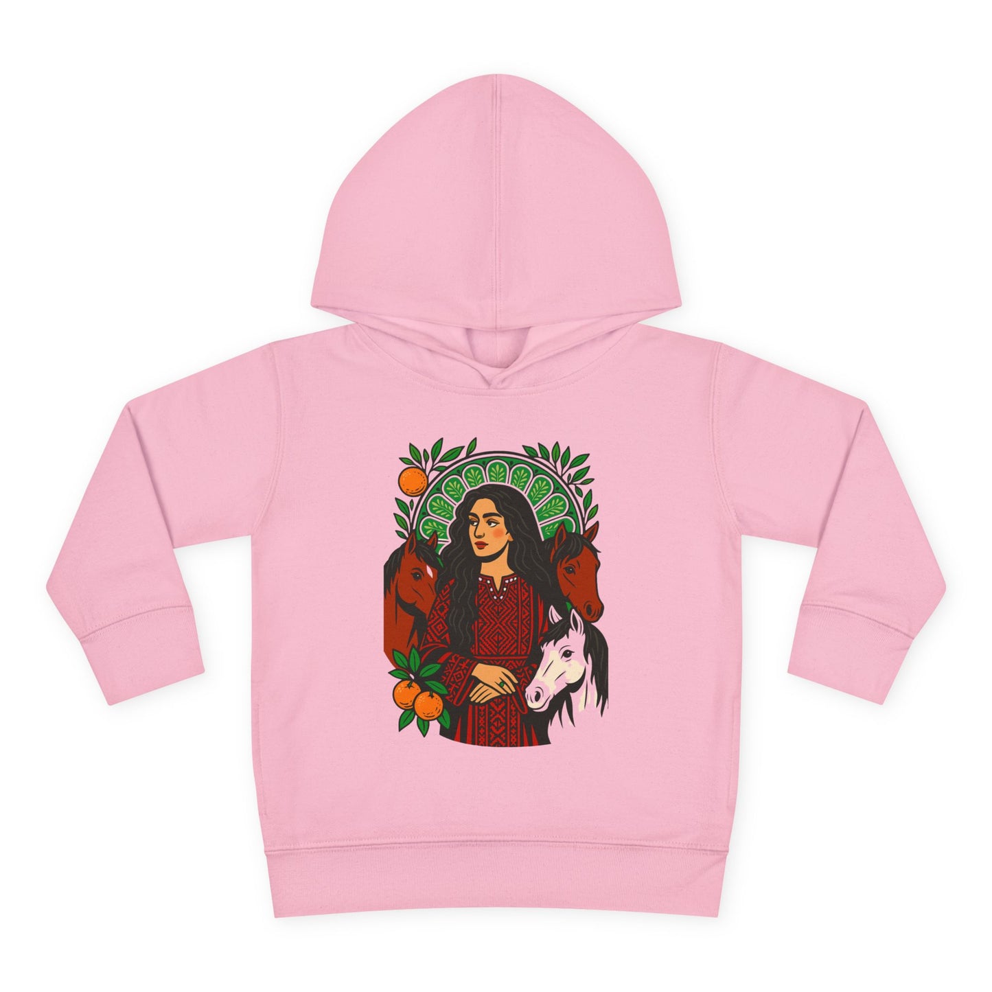 'Palestinian  Equestrian Woman' Ancestor Heritage Hooded Sweatshirt (Toddler, Unisex) | 2-6T