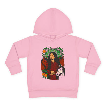 'Palestinian  Equestrian Woman' Ancestor Heritage Hooded Sweatshirt (Toddler, Unisex) | 2-6T