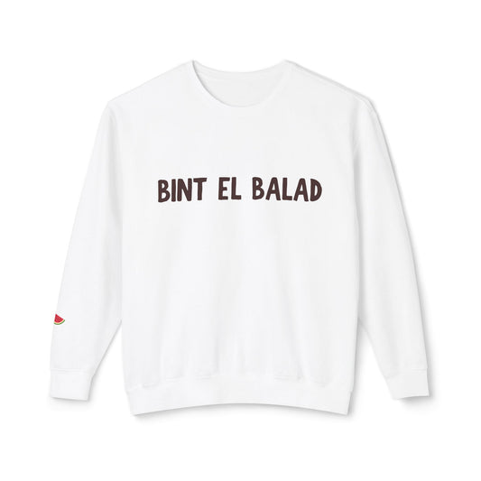 'Bint El Balad' | 'Daugher of the Land' | Cotton Lightweight Sweatshirt | Light Colors