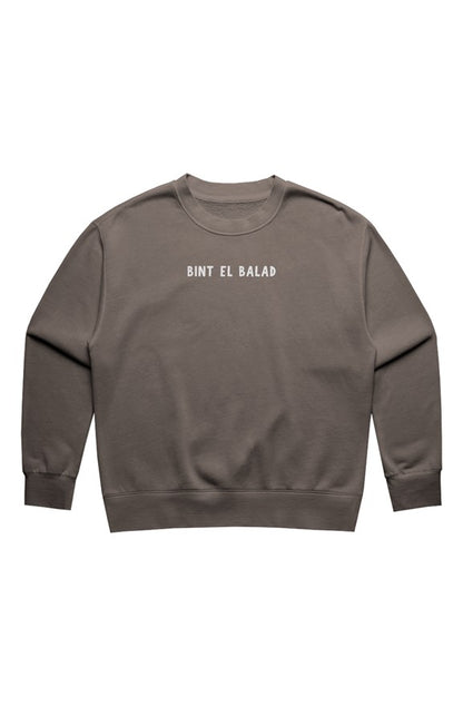 bint el balad - Womens Relax Faded cotton Crew