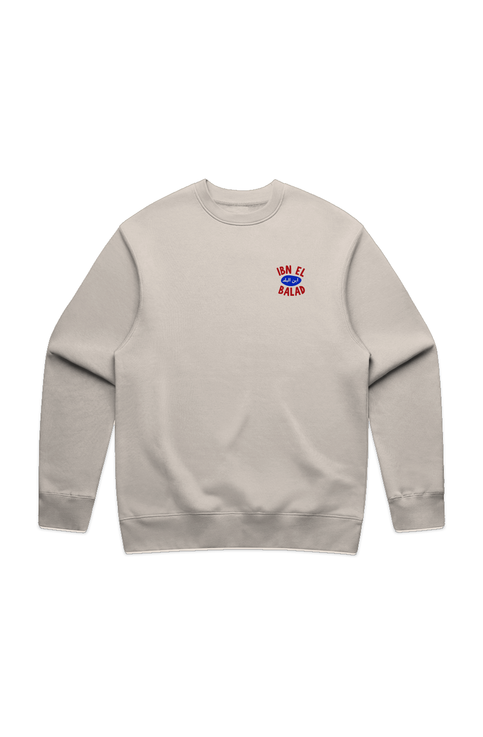 Ibn el Balad embroidery MENS RELAX CREW/ left chest