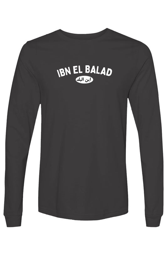 Ibn el Balad Bella Canvas Long Sleeve T Shirt (Bla