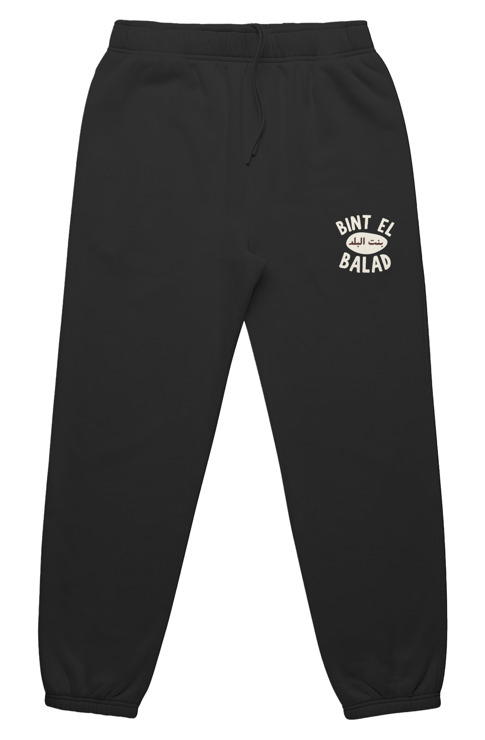 Bint el Balad Embroidered Heritage Track Pants in Black