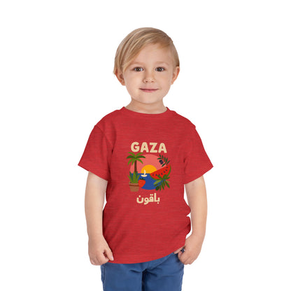 'Gaza Will Bloom Again' Unisex Cotton Heritage Tee | Kids 2-5T