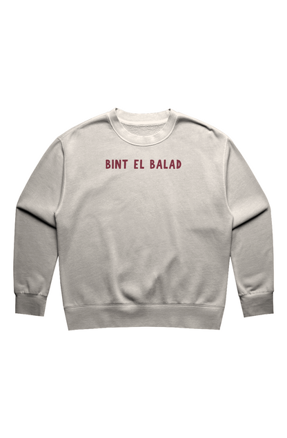 Bint el Balad™ AH Signature Faded Crew Neck - Embroidered