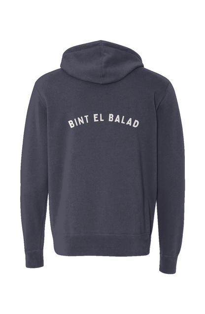Bint el Balad™ Lightweight Full-Zip Cotton Hoodie [Print]