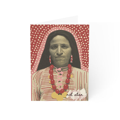 'Not Alien' Heritage Greeting Card [Red] [Gift] | Syrian Immigrant, Ellis Island, 1926