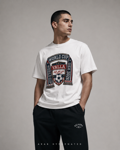 YALLA World Cup Heritage Cotton Tee | Limited Edition UPF 50+ Vegan