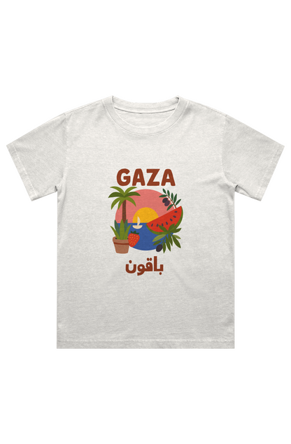 Growing with Gaza Kids Heavy Faded Tee