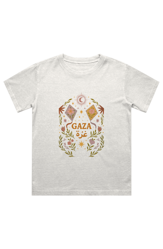 Flying Kites Gaza Kids Heavy Faded Tee