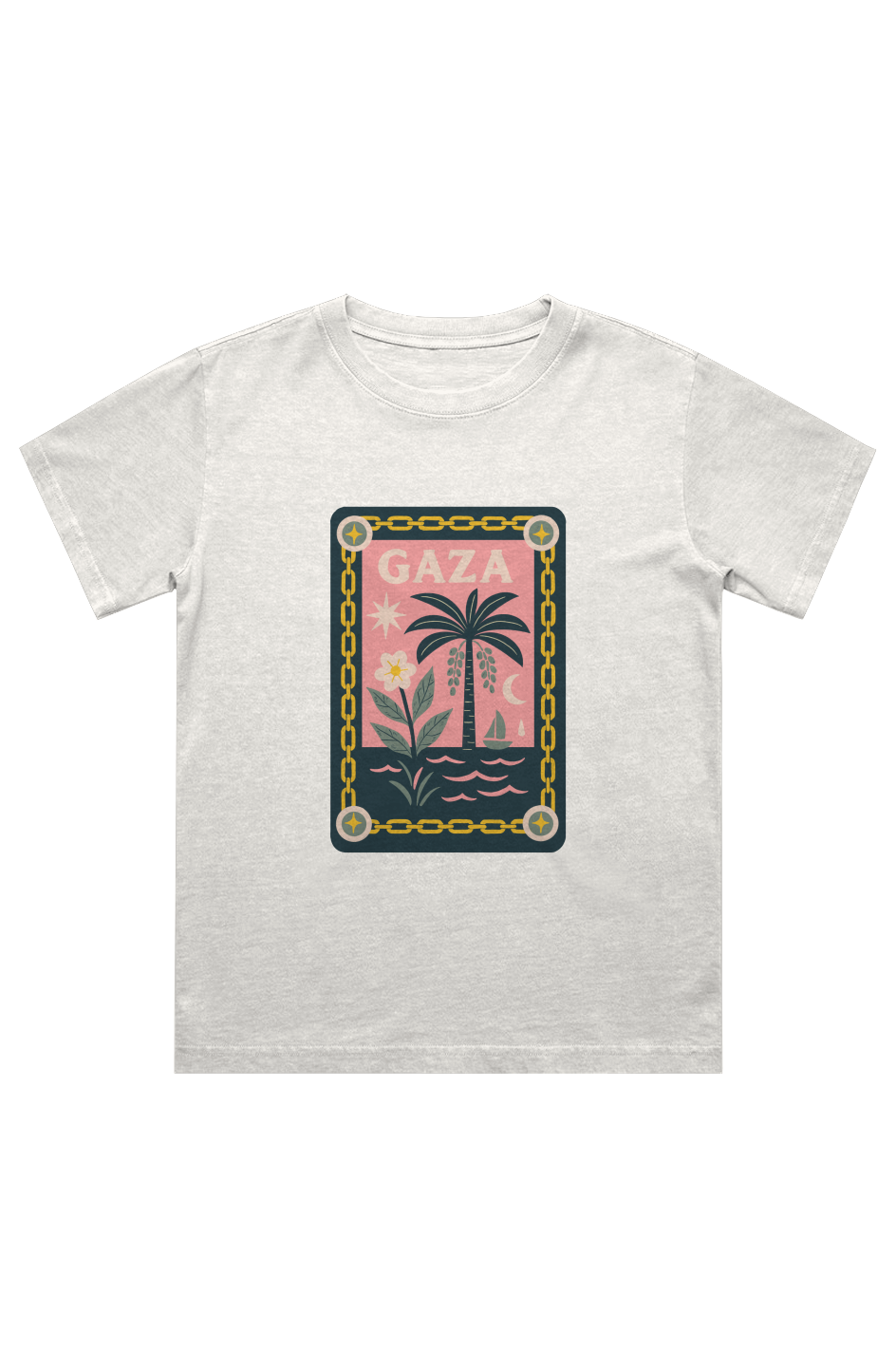 Gaza Framed Kids Heavy Faded Tee