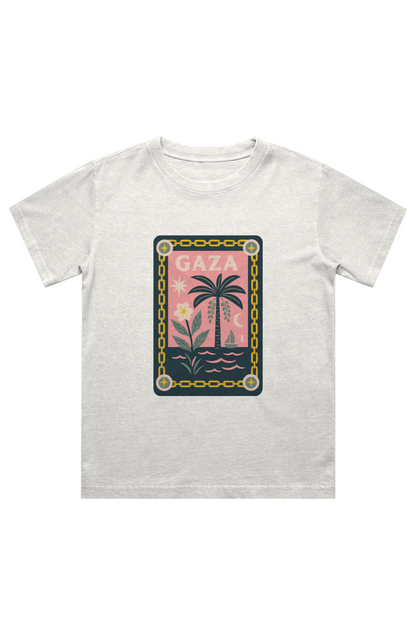 Gaza Framed Kids Heavy Faded Tee