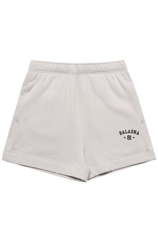 The Relax Track Shorts | Baladna 81 Embroidered Fleece | Women
