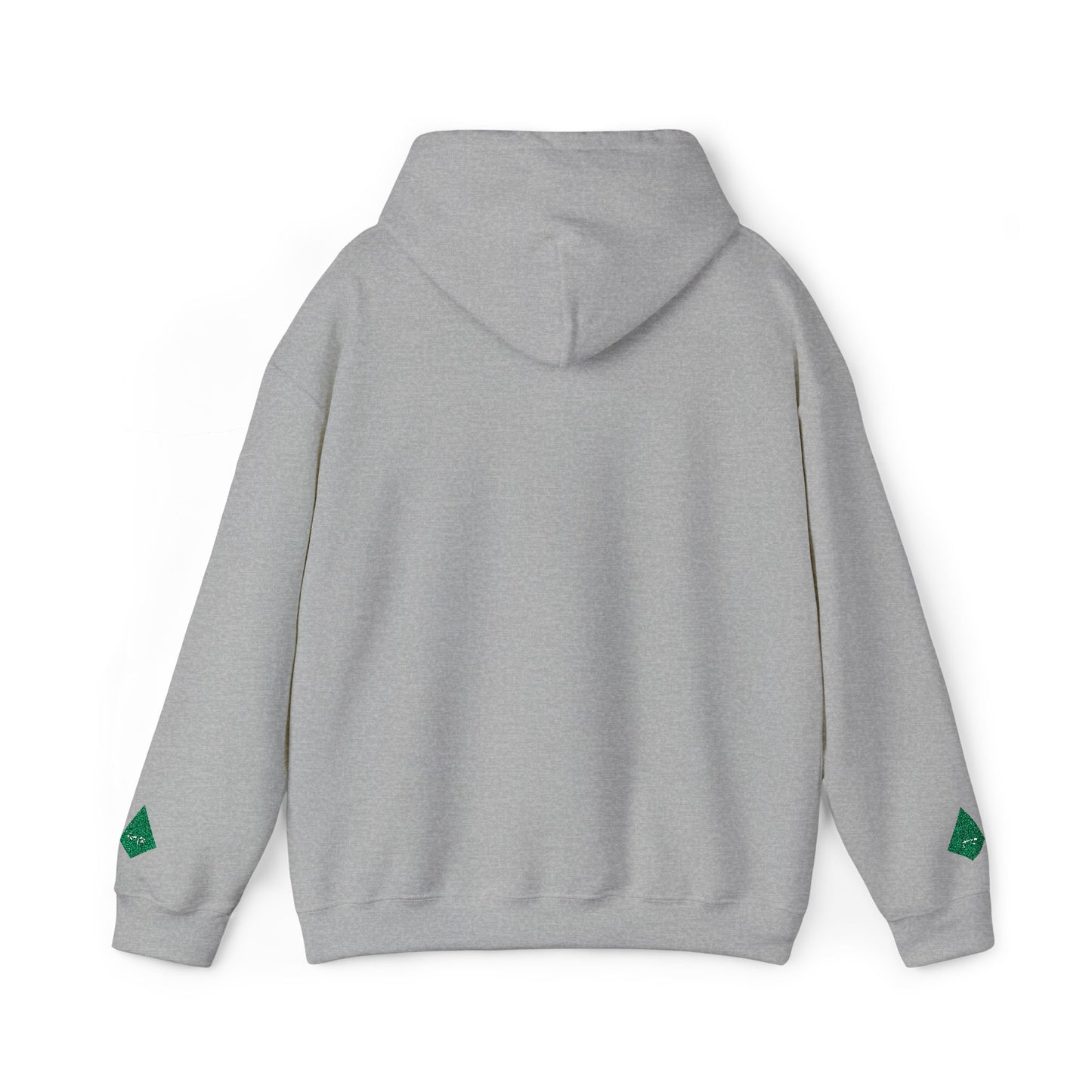 'Gaza, You Are Not Alone." Solidarity Hoodie (Unisex) | Green Embroidery, Light Colors