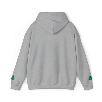 'Gaza, You Are Not Alone." Solidarity Hoodie (Unisex) | Green Embroidery, Light Colors