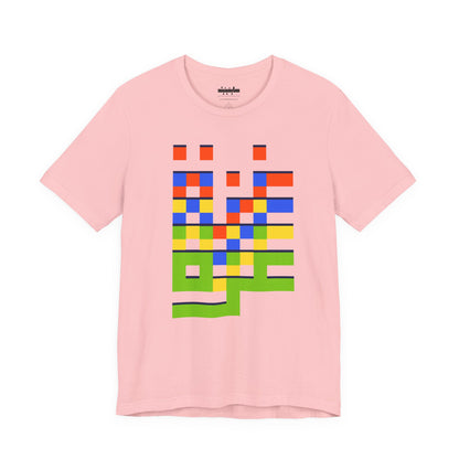 'Gaza in Color and Pixels' Arabic Text - Unisex Graphic Tee