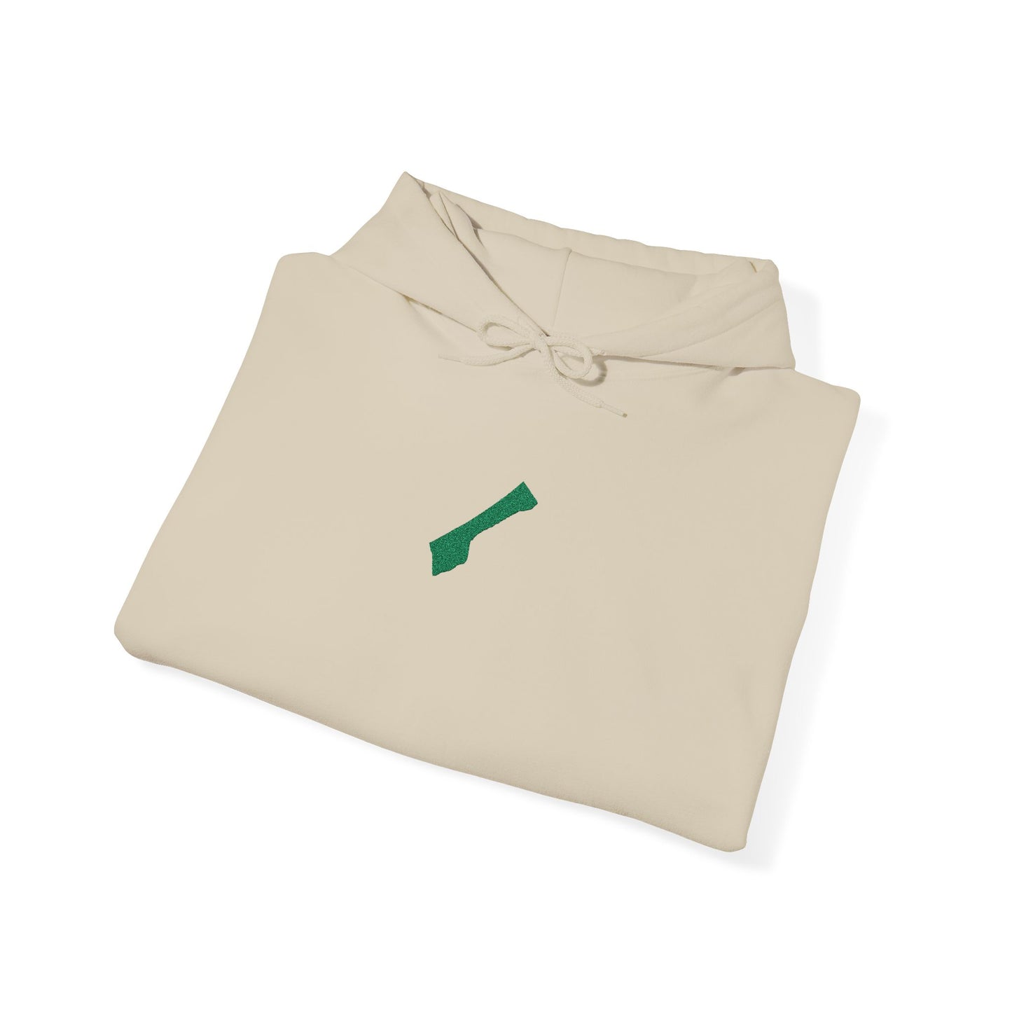 'Gaza, You Are Not Alone." Solidarity Hoodie (Unisex) | Green Embroidery, Light Colors