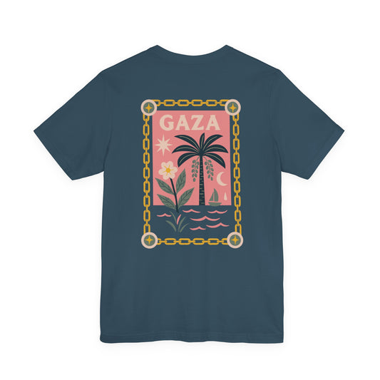 Gaza 'Break the Chains' Unisex Graphic Tee | Front & Back Print