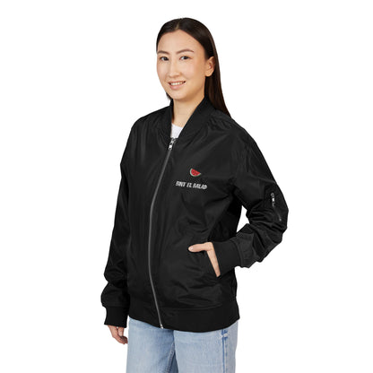 Ode to 'Bint el Balad' ('Daughter of the Land') • Embroidered Recycled Bomber Jacket