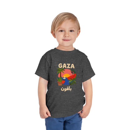 'Gaza Will Bloom Again' Unisex Cotton Heritage Tee | Kids 2-5T